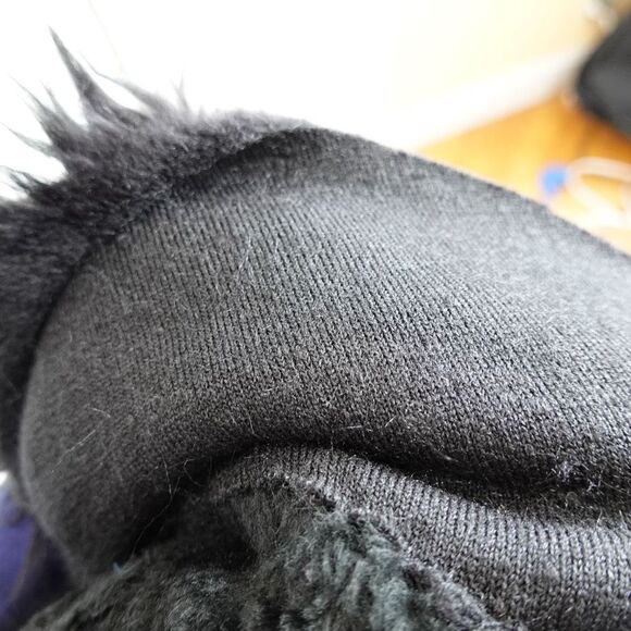 Vintage Persian Lamb Coat (Possibly Faux) with Faux Fur Collar Black Size Unknow - Picture 14 of 16